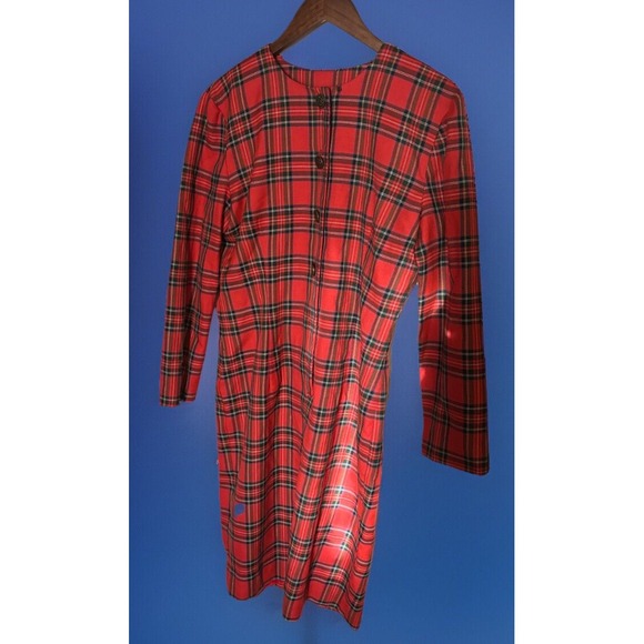 jim tremblay Dresses & Skirts - Vintage Dress Womens‎ 12 Tartan Plaid Western country Santa Fe by Jim Tremblay